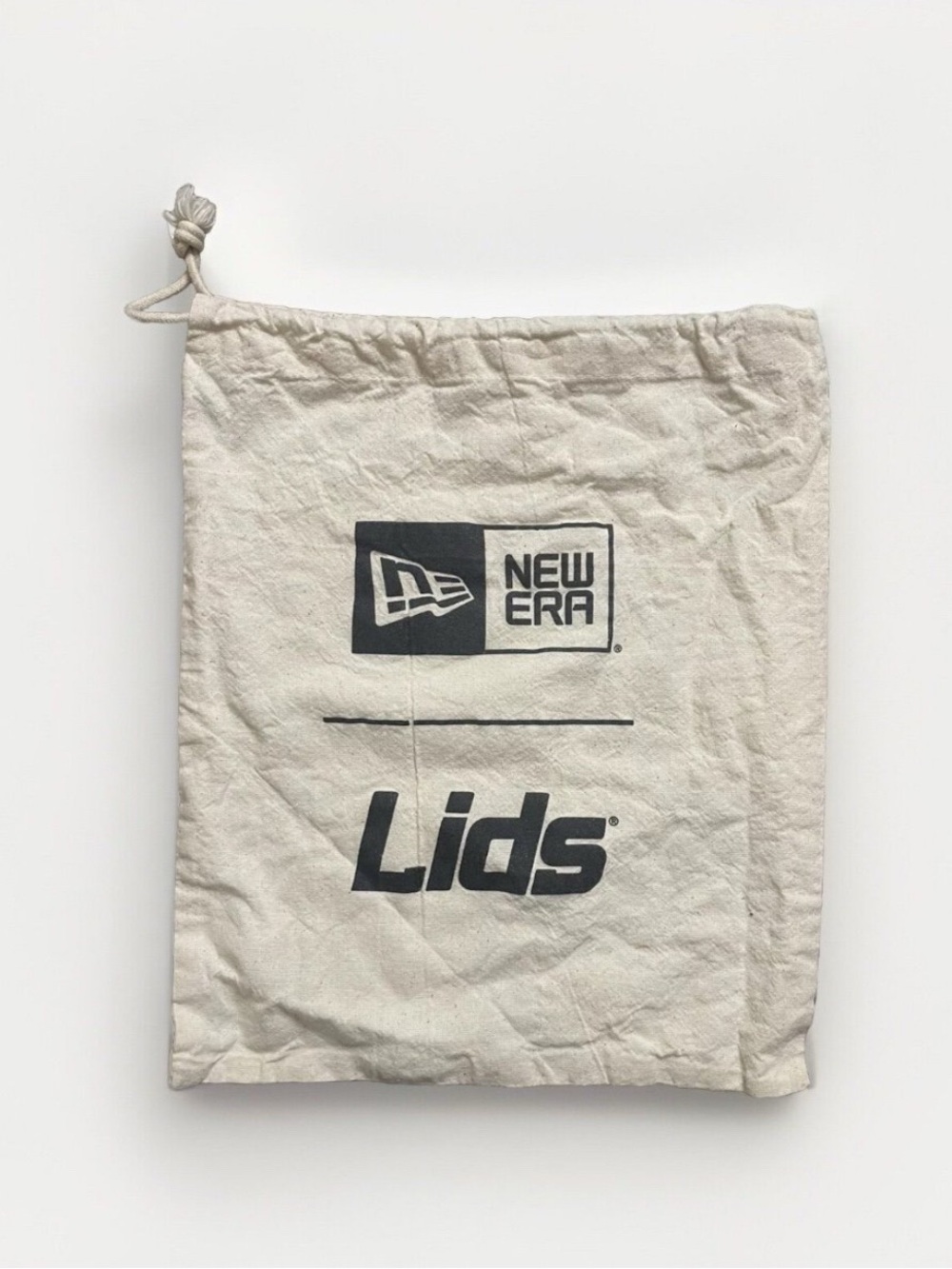 New Era Lids Drawstring Cap Bag Beige